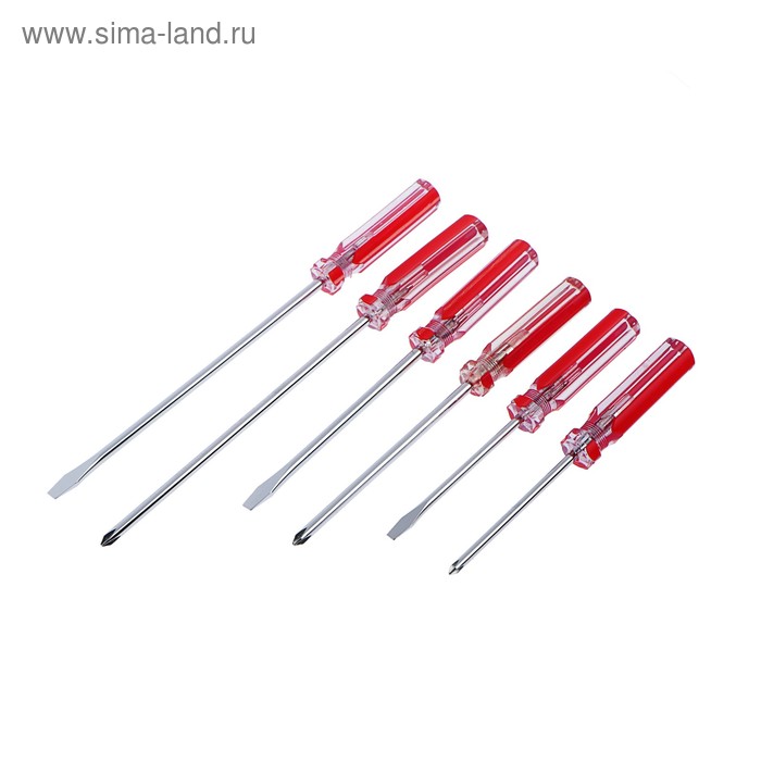 Отвёртки Top Tools, набор 6 шт, пластиковая рукоятка, 3 × SL, 3 × PH
Отвёртки Top Tools, набор 6 шт, пластиковая рукоятка, 3 × SL, 3 × PH