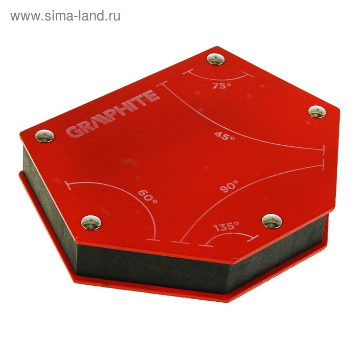 Магнитный сварочный фиксатор GRAPHITE, угол 45, 60, 75, 90, 135˚, 111 x 136 х 24 мм, ферритовый
Магнитный сварочный фиксатор GRAPHITE, угол 45, 60, 75, 90, 135˚, 111 x 136 х 24 мм, ферритовый