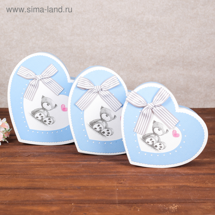Набор коробок 3 в 1 "Медвежонок", голубой, 26,5 х 23,5 х 13 - 20,5 х 18,5 х 10 см
Набор коробок 3 в 1 "Медвежонок", голубой, 26,5 х 23,5 х 13 - 20,5 х 18,5 х 10 см