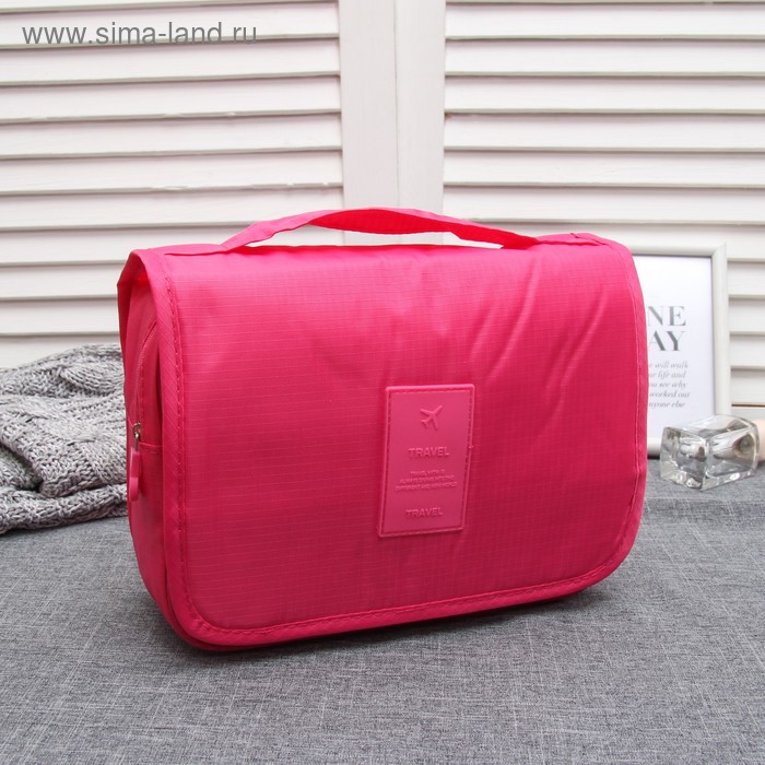 Косметичка на липучке, крючок, цвет малиновый
Косметичка на липучке, крючок, цвет малиновый