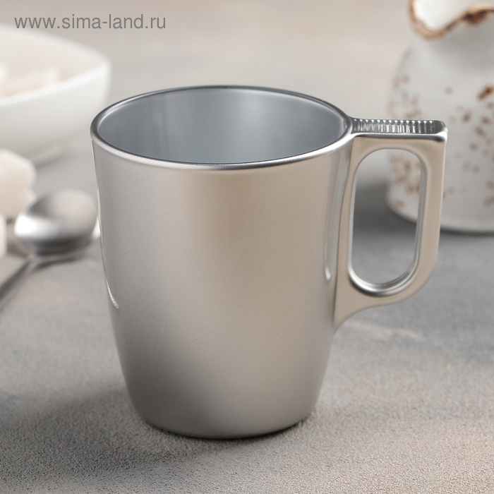 Кружка Flashy Breakfast, 250 мл, цвет серебристый
Кружка Flashy Breakfast, 250 мл, цвет серебристый