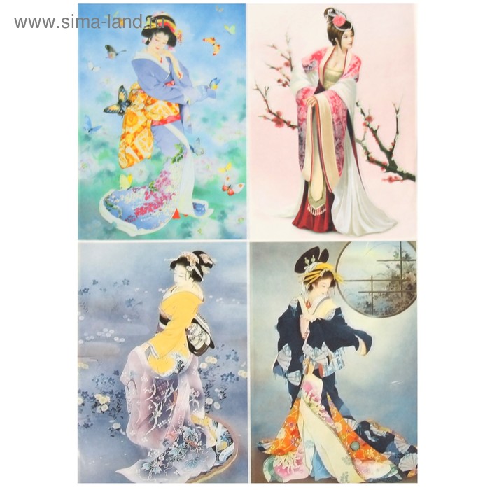 Декупажная карта "Японская девушка" плотность 45г/м2 формат А4
Декупажная карта "Японская девушка" плотность 45г/м2 формат А4