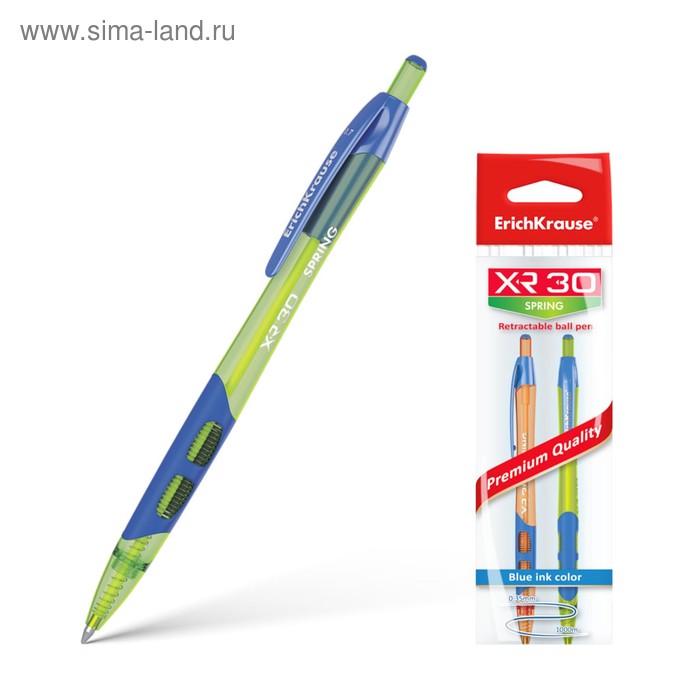 Набор ручек шариковых автоматических 2 штуки XR-30 Spring, резиновый упор, узел 0.35 мм, чернила синие, длина линии письма 1000 м, европодвес
Набор ручек шариковых автоматических 2 штуки XR-30 Spring, резиновый упор, узел 0.35 мм, чернила синие, длина линии письма 1000 м, европодвес