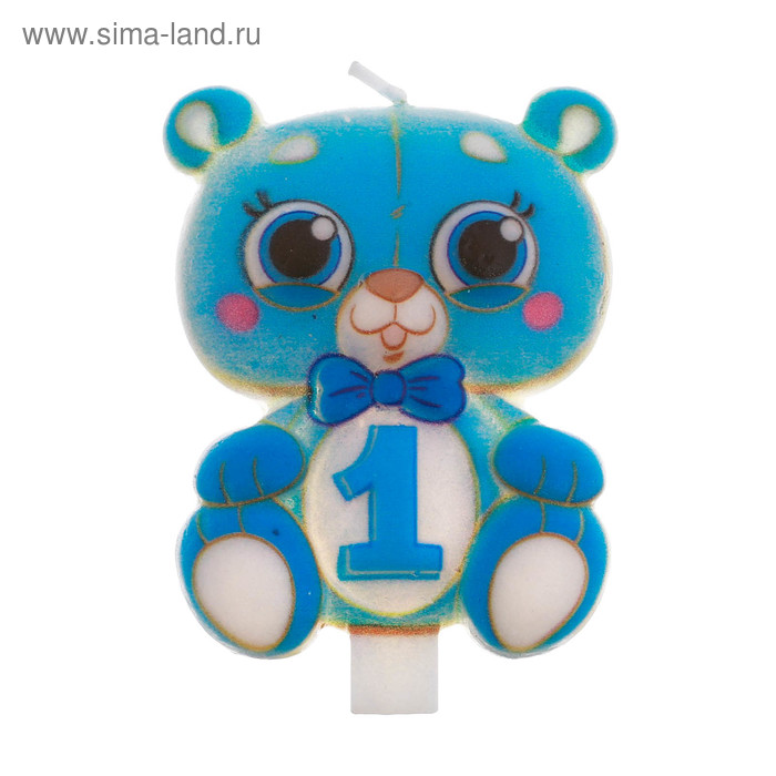 Свеча в торт цифра 1 "Мишка"
Свеча в торт цифра 1 "Мишка"
