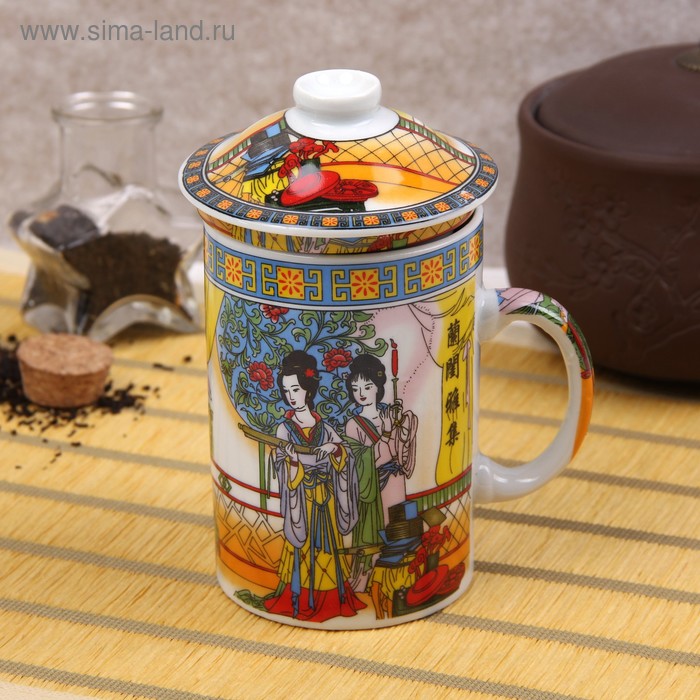 Кружка «Девушки», 320 мл, с крышкой и керамическим ситом
Кружка «Девушки», 320 мл, с крышкой и керамическим ситом