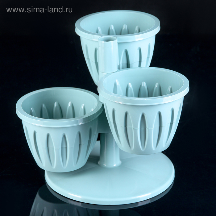 Кашпо многоярусное «Каскад», 3 шт, 700 мл, цвет нефритовый
Кашпо многоярусное «Каскад», 3 шт, 700 мл, цвет нефритовый