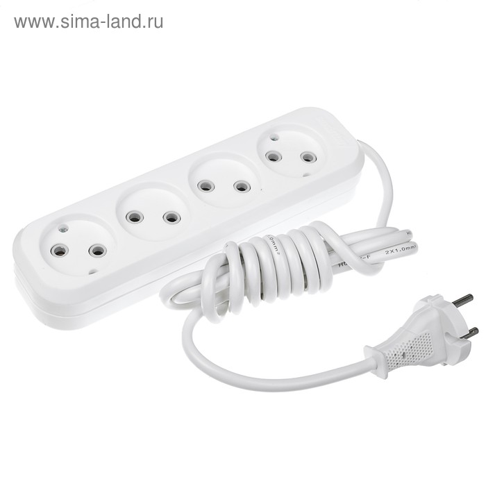 Удлинитель Smartbuy, 4 розетки, 2 м, 10 А, 2200 Вт, ПВС 2х1 мм2, без з/к, белый
Удлинитель Smartbuy, 4 розетки, 2 м, 10 А, 2200 Вт, ПВС 2х1 мм2, без з/к, белый
