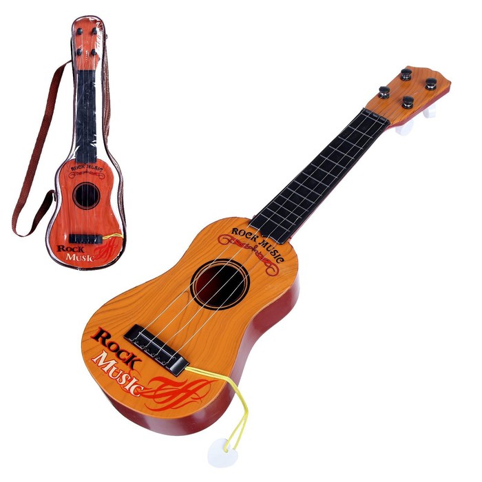 фото Детский музыкальный инструмент «гитара: классика», цвета микс