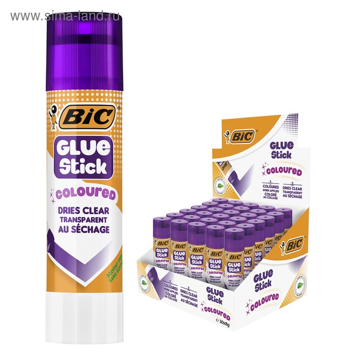 Клей-карандаш 8 г BIC Glue Stick Coloured, фиолетовый, исчезающий
Клей-карандаш 8 г BIC Glue Stick Coloured, фиолетовый, исчезающий