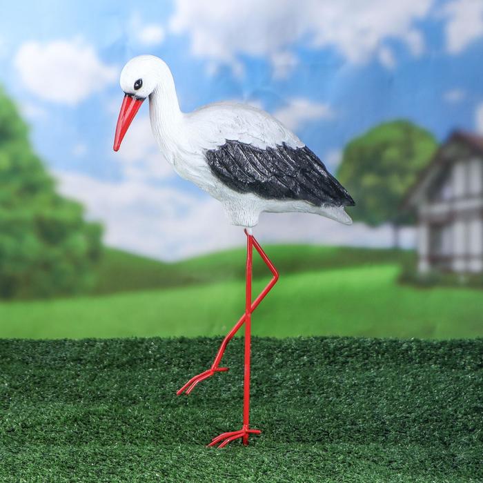 Садовая фигура "Аист", белая, полистоун, 48 см
Садовая фигура "Аист", белая, полистоун, 48 см