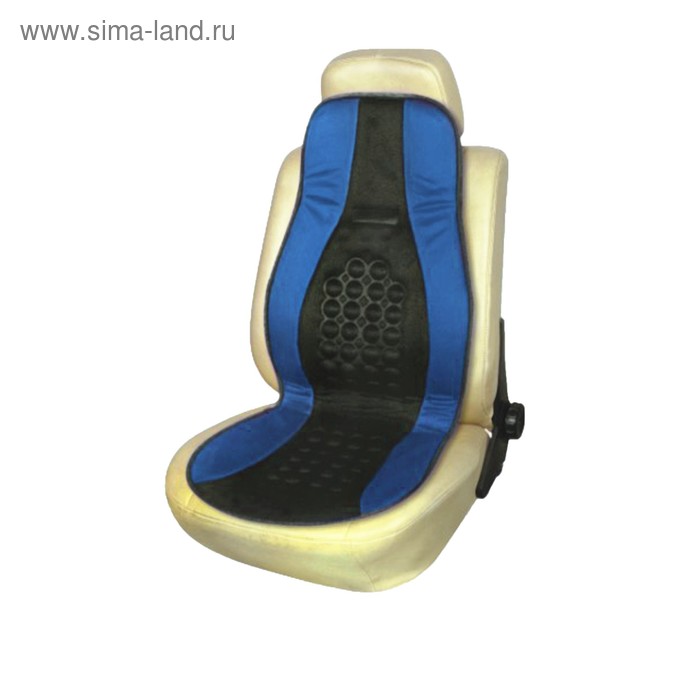 фото Накидка на сиденье ортопедическая skyway drive, 115х45 см, черно-синий , s01302001