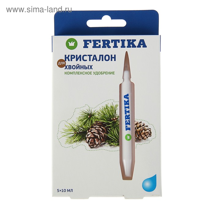 Удобрение минеральное "Фертика", Кристалон для хвойных, 5 шт. по 10 мл 
Удобрение минеральное "Фертика", Кристалон для хвойных, 5 шт. по 10 мл