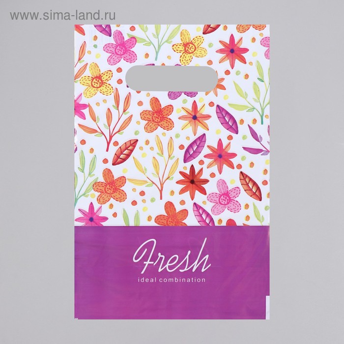 Пакет "Фреш", полиэтиленовый с вырубной ручкой, 20 х 30 см, 30 мкм
Пакет "Фреш", полиэтиленовый с вырубной ручкой, 20 х 30 см, 30 мкм