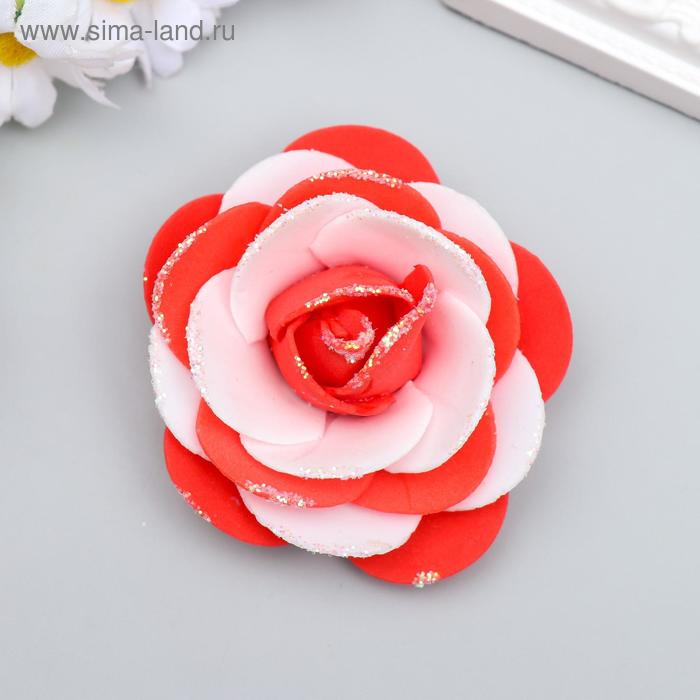 Декор для творчества "Бело-красная роза с блестками" 7х7 см
Декор для творчества "Бело-красная роза с блестками" 7х7 см