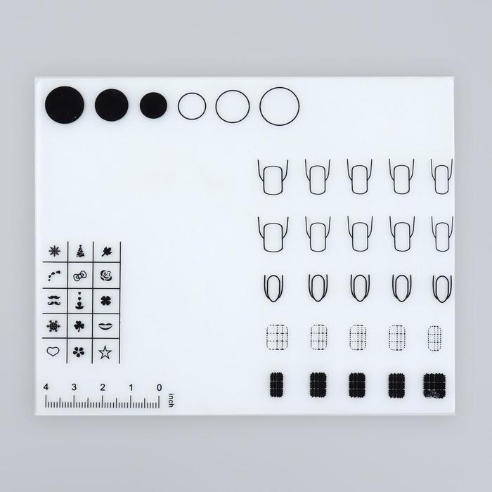 фото Коврик для дизайна ногтей, силиконовый, 18 × 15 см queen fair