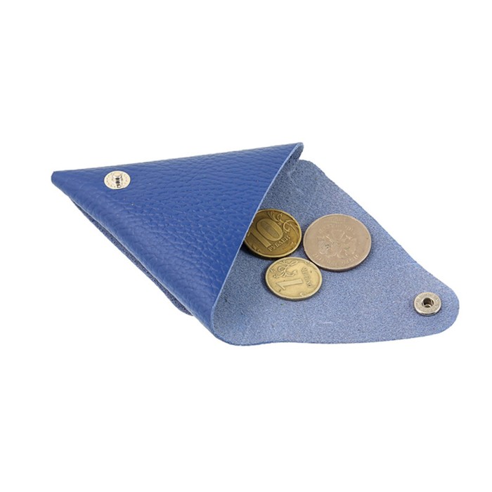 Футляр для монет на кнопке, цвет синий
Футляр для монет на кнопке, цвет синий