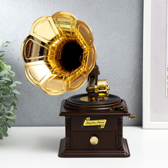 Шкатулка музыкальная механическая "Граммофон"
Шкатулка музыкальная механическая "Граммофон"