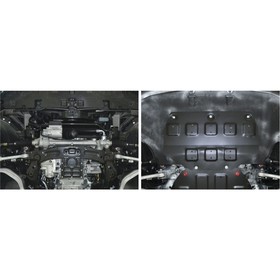 Защита картера АвтоБРОНЯ (часть 1) для Genesis G80 4WD (V - 2.0) 2017-н.в., сталь 1.8 мм, с крепежом, 111.02353.1
Защита картера АвтоБРОНЯ (часть 1) для Genesis G80 4WD (V - 2.0) 2017-н.в., сталь 1.8 мм, с крепежом, 111.02353.1