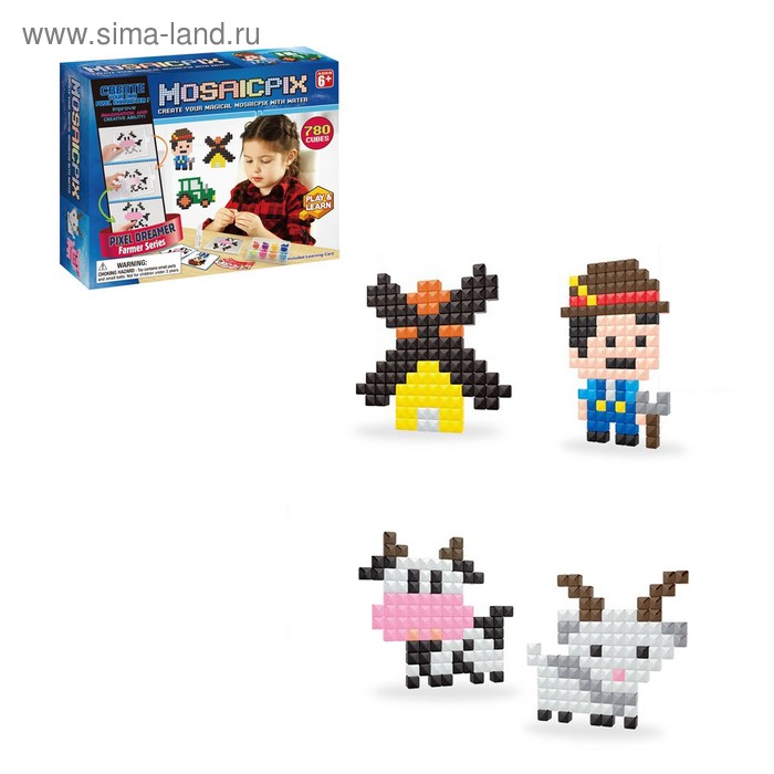 Аквамозаика MOSAICPIX «Домашние животные», 780 деталей
Аквамозаика MOSAICPIX «Домашние животные», 780 деталей