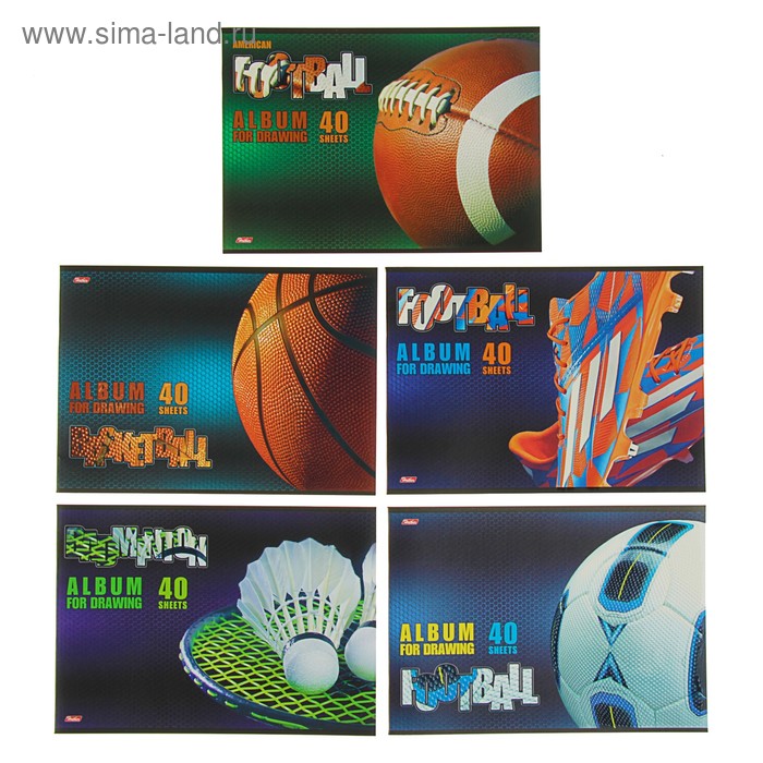 Альбом для рисования А4, 40 листов на скрепке "Спортклуб", обложка мелованный картон, матовая ламинация, 3D лак, блок 100 г/м2, МИКС
Альбом для рисования А4, 40 листов на скрепке "Спортклуб", обложка мелованный картон, матовая ламинация, 3D лак, блок 100 г/м2, МИКС