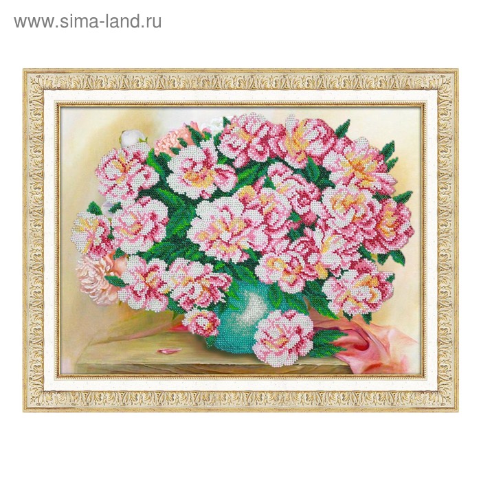 Набор для вышивки бисером «Нежные пионы»
Набор для вышивки бисером «Нежные пионы»