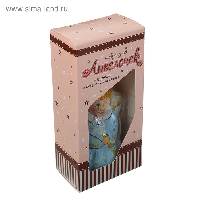 Фигурка шоколадная «Ангелочек с игрушкой и добрыми пожеланиями», 40 г
Фигурка шоколадная «Ангелочек с игрушкой и добрыми пожеланиями», 40 г