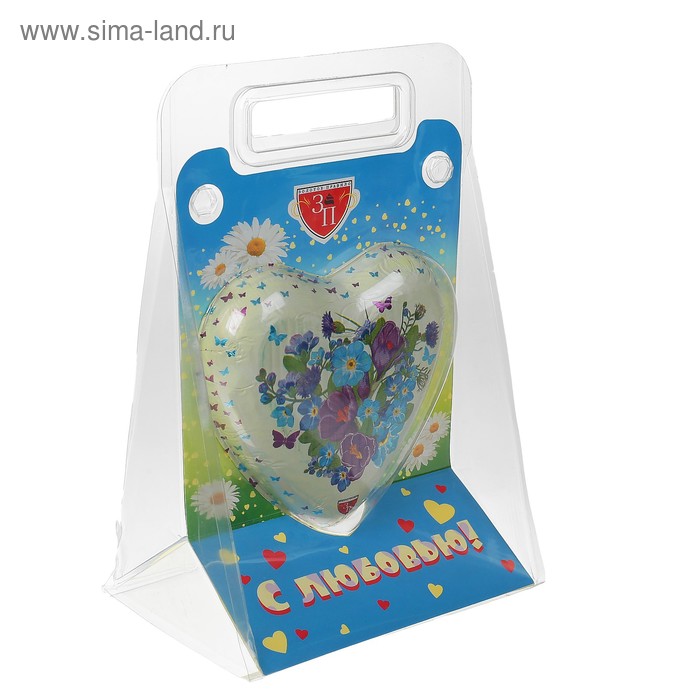 Шоколадная фигура "Сердце" в подарочной сумочке, 100 г
