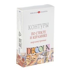 Набор контуров по стеклу и керамике Decola, акрил, 4 цвета, 18 мл, Pearl, перламутровые цвета
Набор контуров по стеклу и керамике Decola, акрил, 4 цвета, 18 мл, Pearl, перламутровые цвета