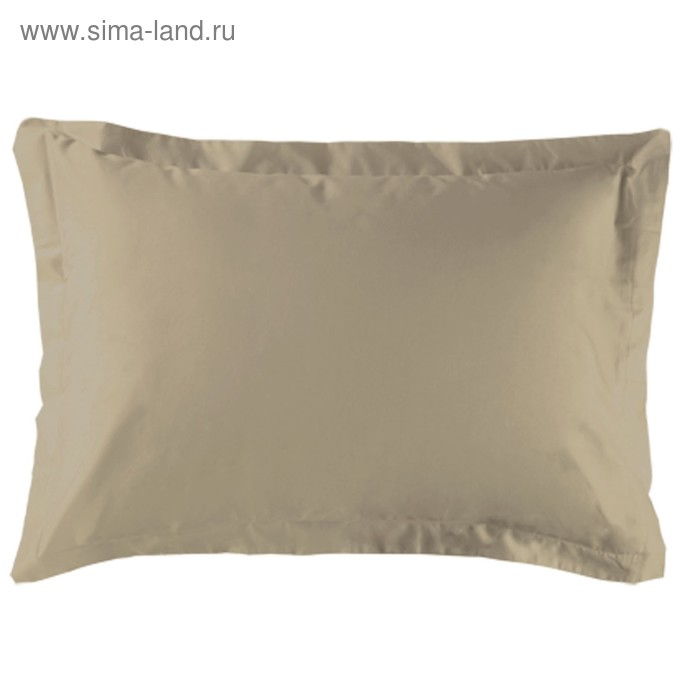 Наволочка с клапаном, размер 52х74 см, цвет серо-коричневый, сатин 
Наволочка с клапаном, размер 52х74 см, цвет серо-коричневый, сатин