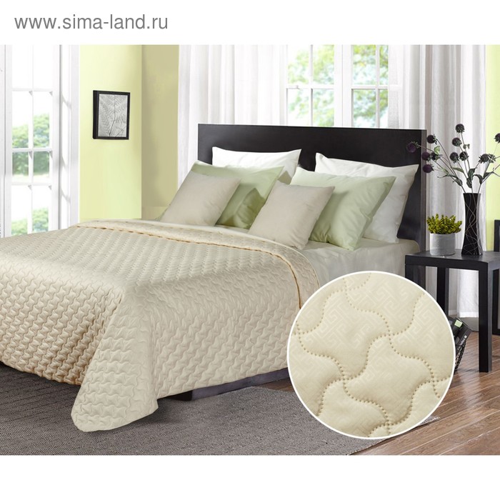 Покрывало Fabio, размер 220х240 см, цвет бежевый орнамент
Покрывало Fabio, размер 220х240 см, цвет бежевый орнамент