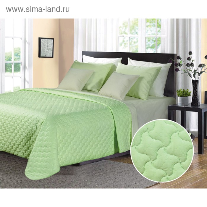 Покрывало Fabio, размер 220х240 см, цвет светло-зелёный
Покрывало Fabio, размер 220х240 см, цвет светло-зелёный