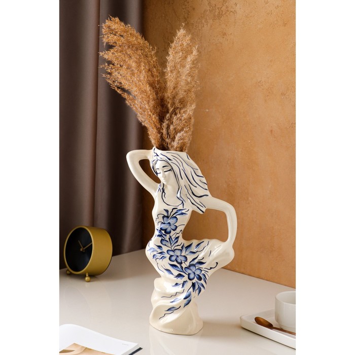 Ваза керамическая "Виктория", настольная, роспись, бело-синяя, 35 см, авторская работа
Ваза керамическая "Виктория", настольная, роспись, бело-синяя, 35 см, авторская работа