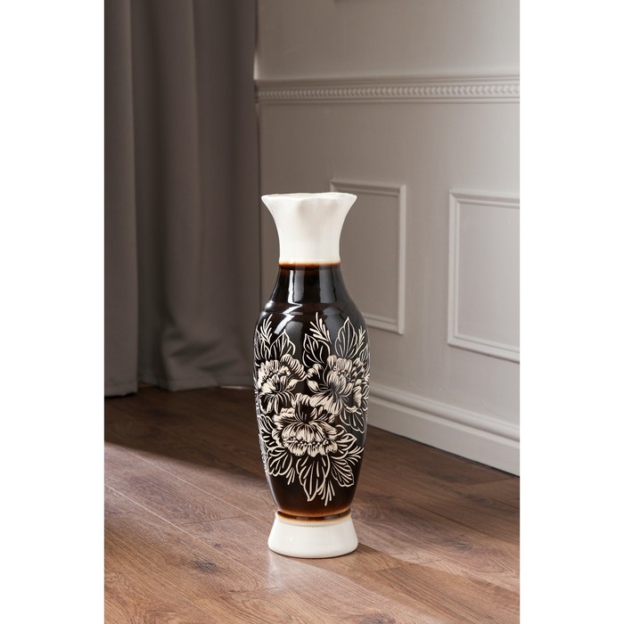 Ваза керамическая "Илона", напольная, чёрно-белая, 63 см, микс
Ваза керамическая "Илона", напольная, чёрно-белая, 63 см, микс