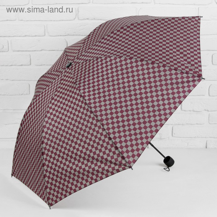 Зонт механический «Клетка», прорезиненная ручка, 4 сложения, 8 спиц, R = 50 см, цвет малиновый
Зонт механический «Клетка», прорезиненная ручка, 4 сложения, 8 спиц, R = 50 см, цвет малиновый