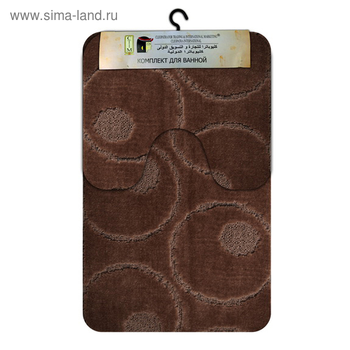 Набор ковриков «Рома», полипропилен, 60х100 см, 60х50 см, 11649 круги коричневый
Набор ковриков «Рома», полипропилен, 60х100 см, 60х50 см, 11649 круги коричневый