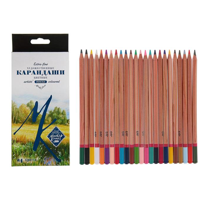 Карандаши художественные цветные мягкие, ЗХК "Мастер-класс", 24 цвета
Карандаши художественные цветные мягкие, ЗХК "Мастер-класс", 24 цвета