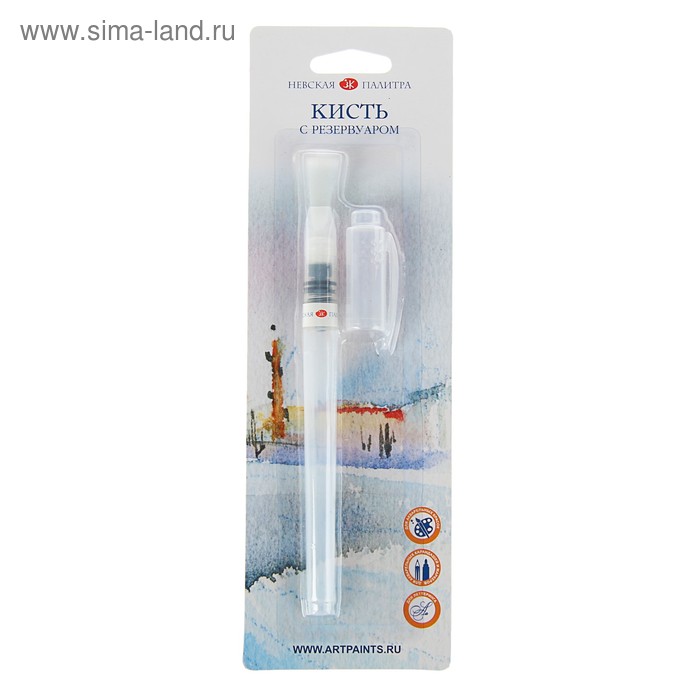 Кисть синтетика с резервуаром для краски (воды), плоская, 7.5 мм, ЗХК «Невская палитра», №2
Кисть синтетика с резервуаром для краски (воды), плоская, 7.5 мм, ЗХК «Невская палитра», №2