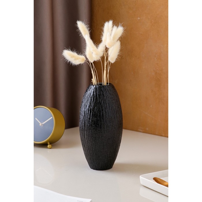 Ваза керамическая "Евро", настольная, чёрная, 22 см
Ваза керамическая "Евро", настольная, чёрная, 22 см