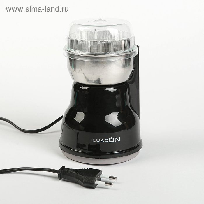 Кофемолка электрическая Luazon LMR-05, 160 Вт, 50 г, чёрная 
Кофемолка электрическая Luazon LMR-05, 160 Вт, 50 г, чёрная
