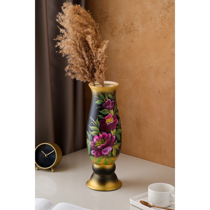 Ваза керамическая "Алекса", настольная, чёрная, маки, 40 см, микс
Ваза керамическая "Алекса", настольная, чёрная, маки, 40 см, микс