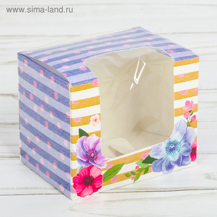 Коробочка для капкейка «Сладкий момент», 10 × 8 × 7 см
Коробочка для капкейка «Сладкий момент», 10 × 8 × 7 см