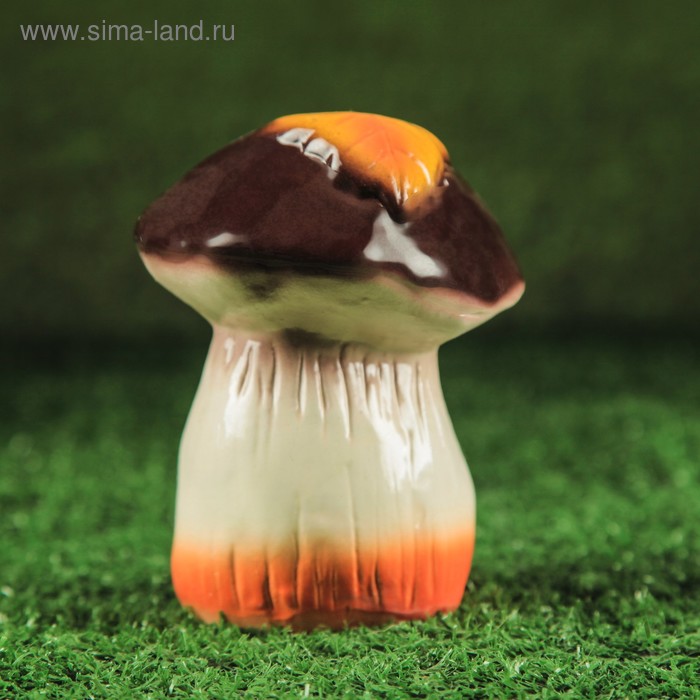 Садовая фигура "Гриб с листиком", глянец, керамика, 12 см
Садовая фигура "Гриб с листиком", глянец, керамика, 12 см