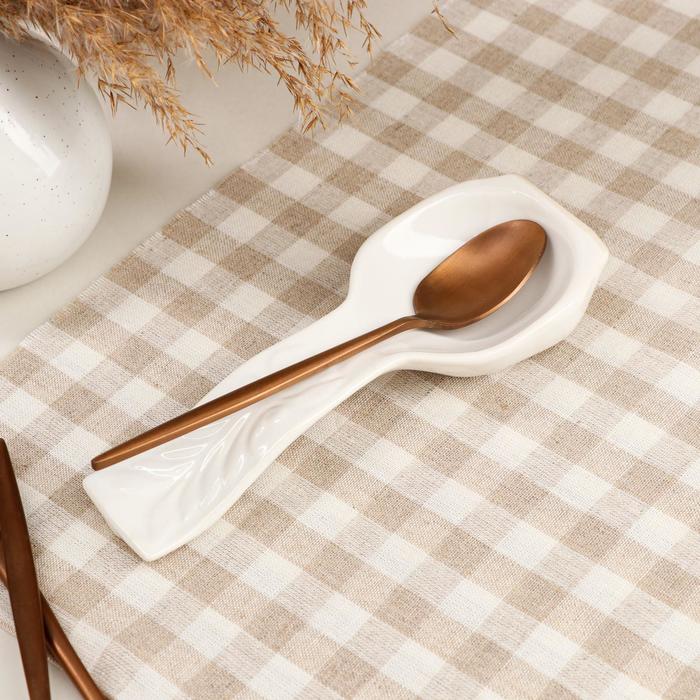 Подставка под ложку "Классическая", белая, керамика
Подставка под ложку "Классическая", белая, керамика