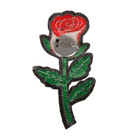 Декор на булавке «Роза» для одежды, сумок, обуви 
Декор на булавке «Роза» для одежды, сумок, обуви