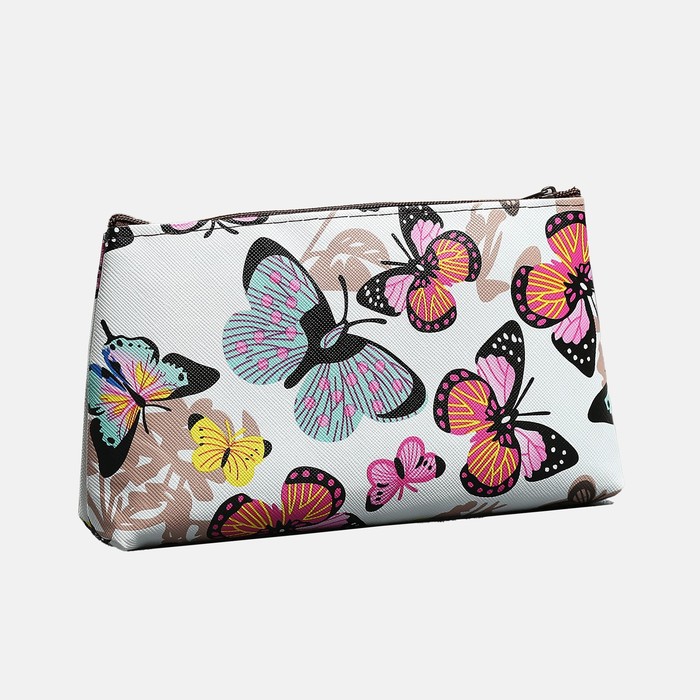 фото Косметичка на молнии, цвет белый