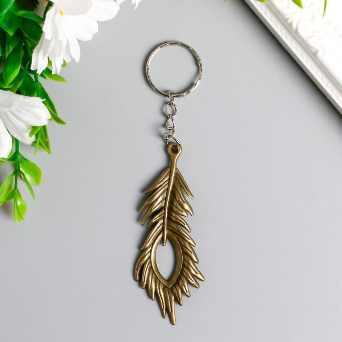 Брелок металл "Перо павлина" 6х2,7 см
Брелок металл "Перо павлина" 6х2,7 см