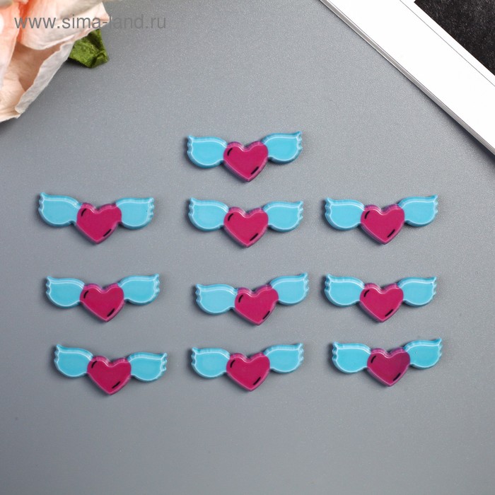 Декор для творчества пластик "Сердце с крыльями" набор 10 шт 1х2,7 см
Декор для творчества пластик "Сердце с крыльями" набор 10 шт 1х2,7 см