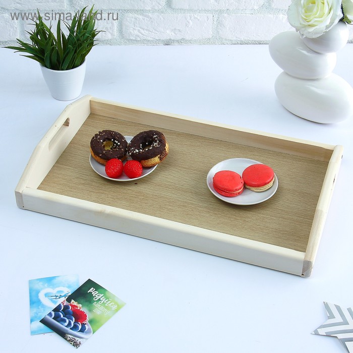 Поднос деревянный для завтрака со вставкой, цвет орех санома, МАССИВ, 50х7х29,5см
Поднос деревянный для завтрака со вставкой, цвет орех санома, МАССИВ, 50х7х29,5см
