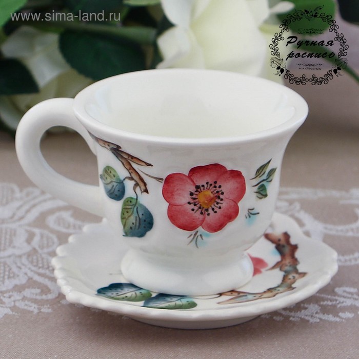 Чайная пара «Вишневый сад», 0,2 л, 14,8×7,9 см, 1 сорт
Чайная пара «Вишневый сад», 0,2 л, 14,8×7,9 см, 1 сорт