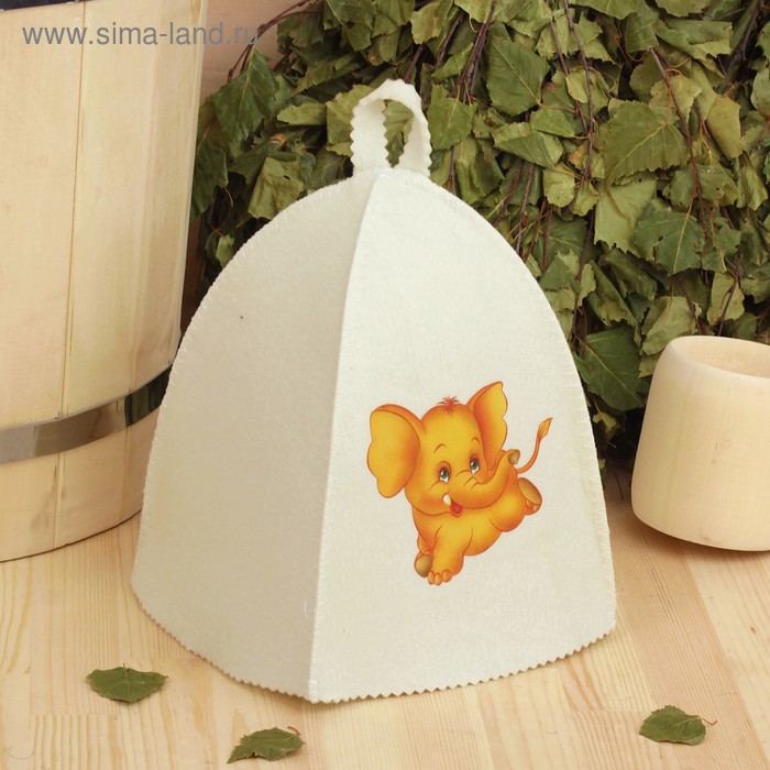 Шапка для бани с детской термопечатью "Жёлтый слон"
Шапка для бани с детской термопечатью "Жёлтый слон"